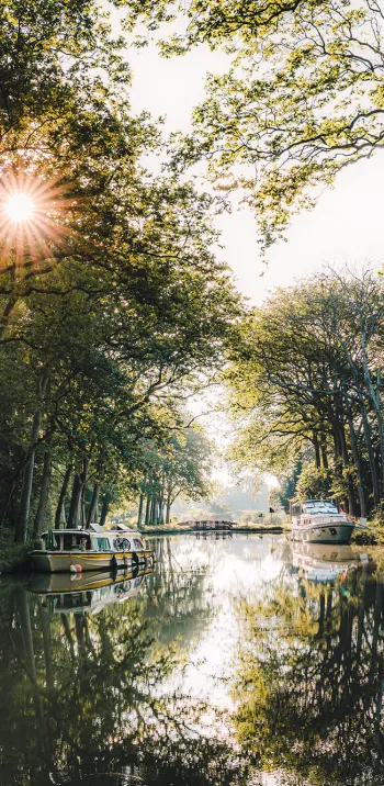 Aude, paysage Canal Lauragais