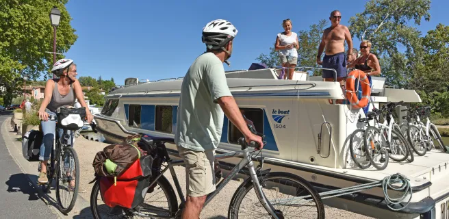 Le Canal du Midi à vélo : Le Somail / Capestang
